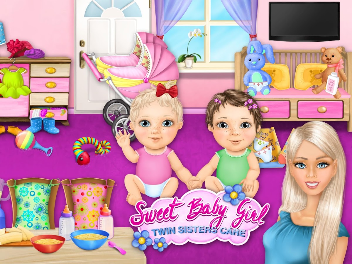 Sweet Baby Girl Twin Sisters Apl Android Di Google Play