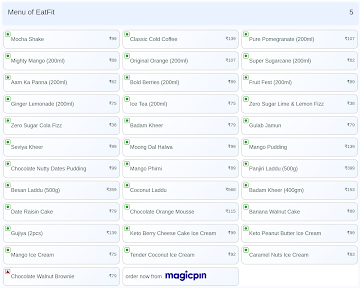 EatFit menu 