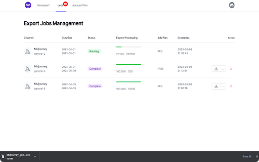 DiscExport - discord chat exporter