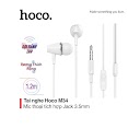 Tai Nghe Có Dây Hoco M34 Chân Cắm 3.5Mm Dây Tráng Men Siêu Bền Tích Hợp Micro Cho Smartphone Dài 1.2M