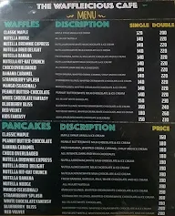 The Waffleicious Cafe menu 1