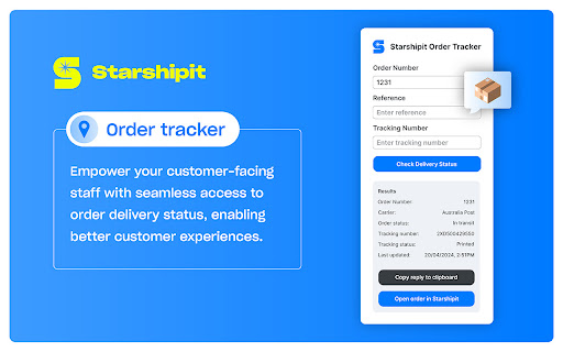 Starshipit Order Tracker