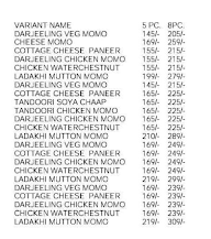 Darjeeling Byte menu 1