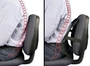 Set 2 perne lombare pentru scaunul de birou