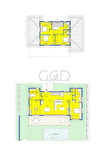 Vente terrain  1100 m² à Ventabren (13122), 399 900 €