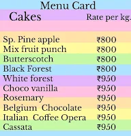 Mrs. And Mr. Cake Wala menu 1