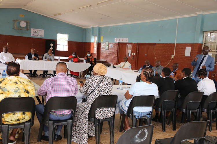 KwaZulu-Natal education MEC Kwazi Mshengu visited Ohlange High on Tuesday to address issues relating to school fees.