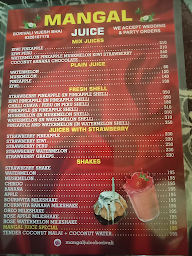 Mangal Juice menu 2