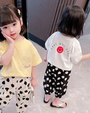 Ensemble deux pièces bébé fille ave - 2