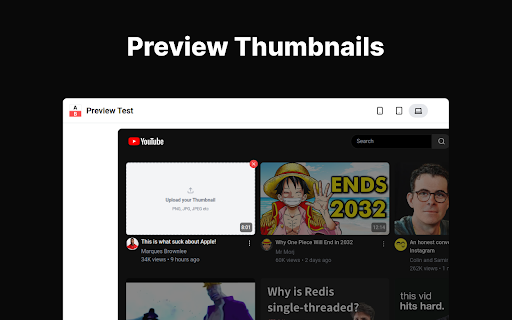 Preview Test Thumbnails