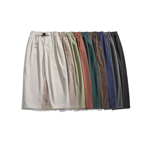 Title 23, Retro Simple Solid Color Casual Pants