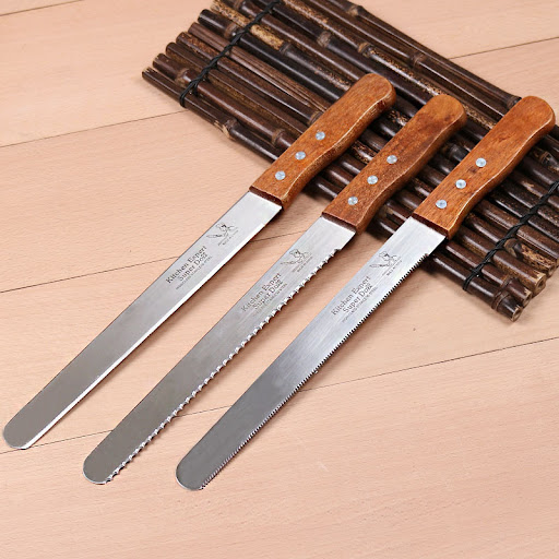Title 1, Layered Bread Cutter Toast Serrated Slicing Kni...