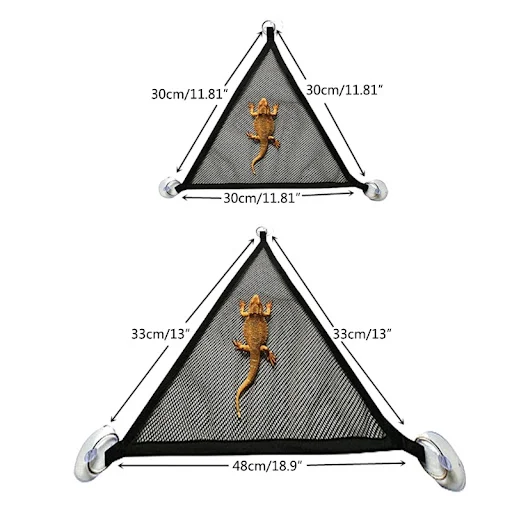 Reptile Hammock for Large Small Bearded Dragons Geckos Lizards Snake Breathable- Climbing Hammock Climbing Bed
