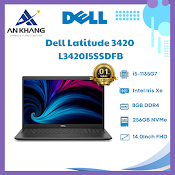 Laptop Dell Latitude 3420 L3420I5Ssdfb (Core I5 - 1135G7 | 8Gb | 256Gb | Intel Iris Xe Graphics | 14 Inch Fhd | Fedora | Grayish Black) - Hàng Chính Hãng - Bảo Hành 12 Tháng