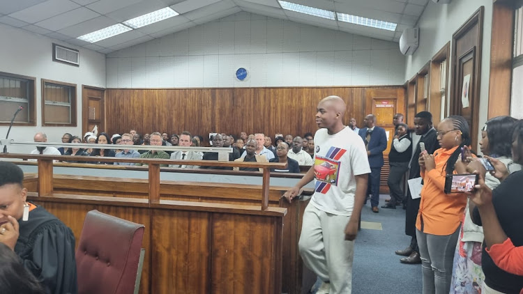 Bafana Mahungela appears in court for his bail application.