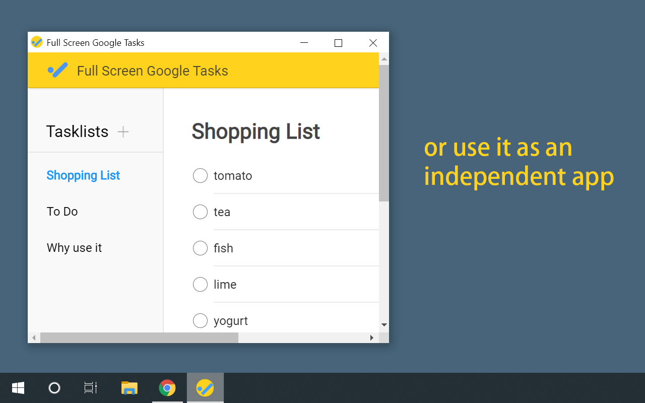 Full Screen for Google Tasks Preview image 4