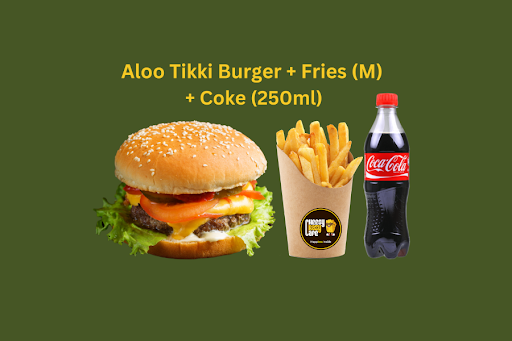 Aloo Tikki Burger Meal