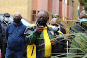 President Cyril Ramaphosa on the campaign trail on Saturday in Soweto.