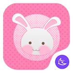 Pink Girl-APUS Launcher theme Apk