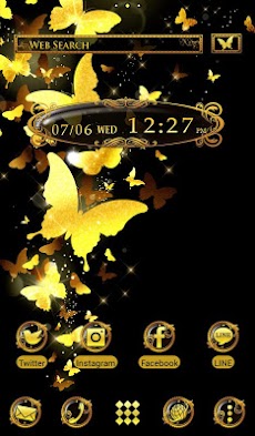 蝶の幻想壁紙 Golden Butterfly Androidアプリ Applion