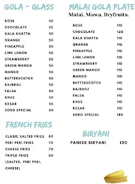 Sobo Juices And More menu 3