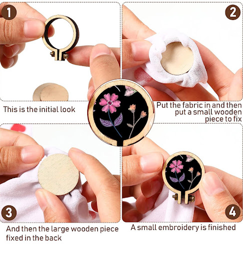 Title 1, Wooden Mini Embroidery Frame Ornament. Perfect ...