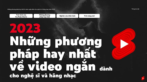 Những phương pháp mới hay nhất về video ngắn dành cho nghệ sĩ và hãng thu âm