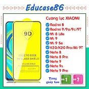 Kính Cường Lực Xiaomi Redmi 8/Mi 8 Lite/Mi 9/Mi 9 Se/ K20/ K20 Pro/ Note 8/Note 8 Pro, Note 9, Note 9 Pro Educase86