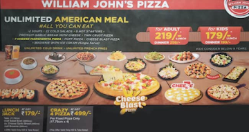 William John's Pizza menu 