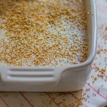 Amaranth Porridge with Caramelized Bananas and Pecans