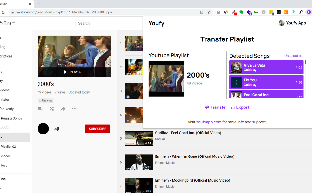 Youfy - YouTube to Spotify Preview image 4