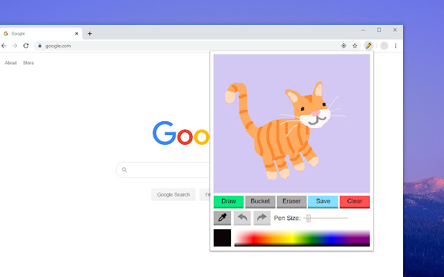 TinySketch chrome extension