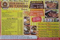 Ayam Kremes Bu Tjondro menu 1