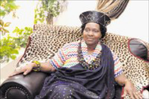 READY: The constitutional court ruled that Lwandlamuni Felia Shiluvhana is the rightful leader of the Valoyi tribe near Tzaneen and she is not letting opposition stop her. Pic. Elijar Mushiana. 10/06/08. © Sowetan.