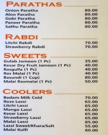 Sri Venkateshwara Sweet Meat Stall menu 