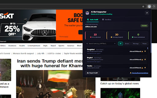 AI Bot Inspector screenshot 1