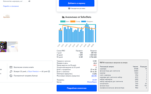 SellerStats - Аналитика Вайлдберриз и Озон