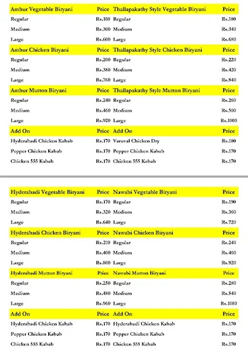 Nadeem's Kitchen menu 