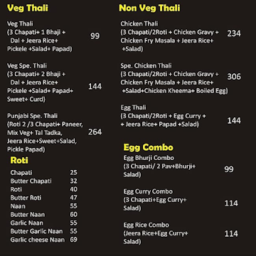 The Reddy's Kitchen menu 