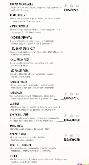 1522 Bar & Kitchen Mumbai menu 