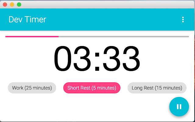 Dev Timer chrome extension