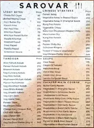 Sarovar Flavours menu 1