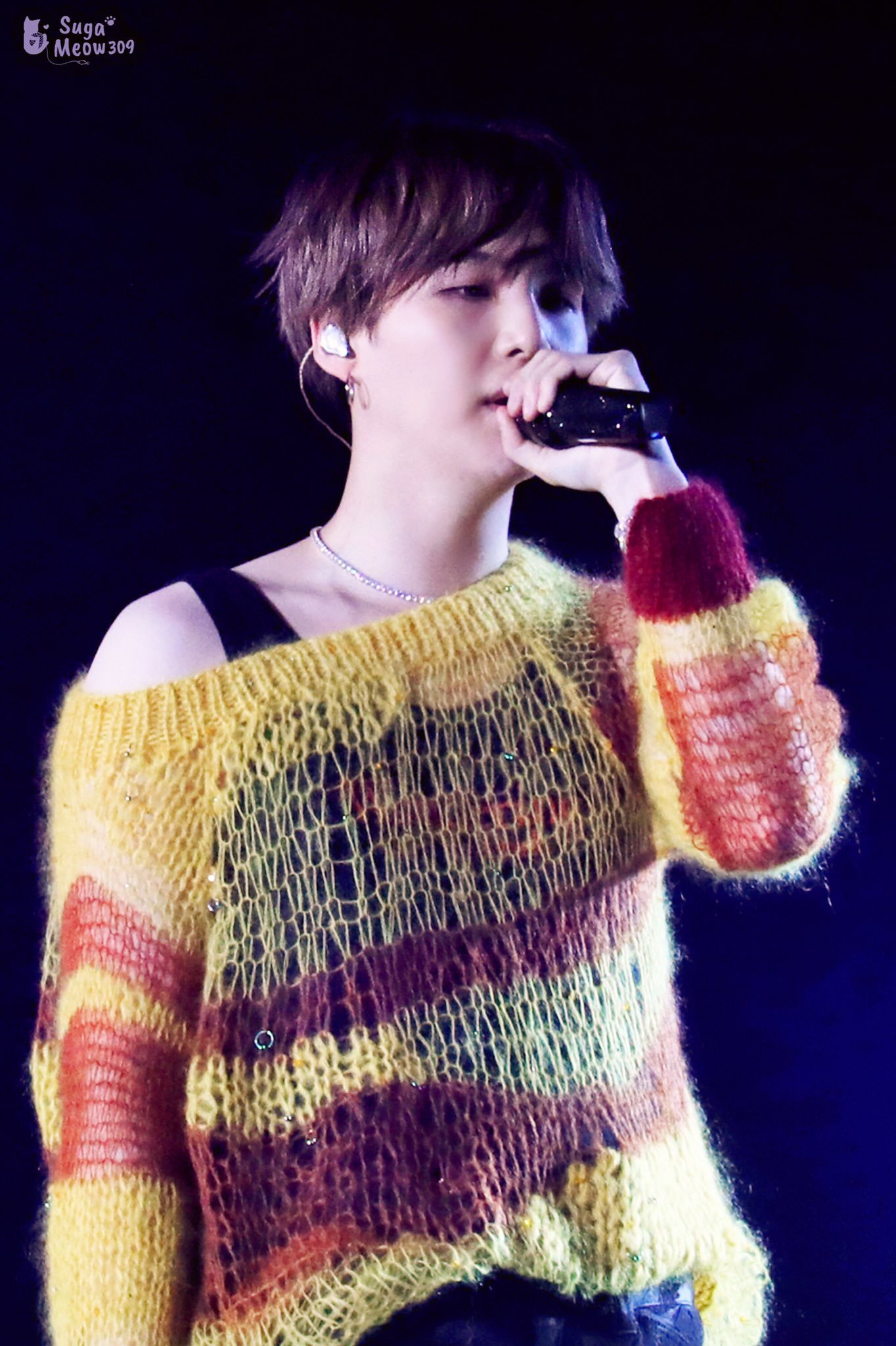 15+ Visual On BTS's Suga In His Softest-Yet-Sexiest Open Knit Sweater