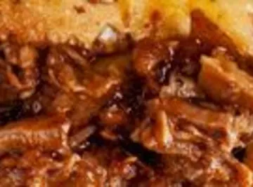 3 Ingredient Barbequed Pork in a Crockpot!