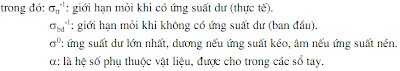 Ảnh hưởng của ứng suất dư trong lớp bề mặt