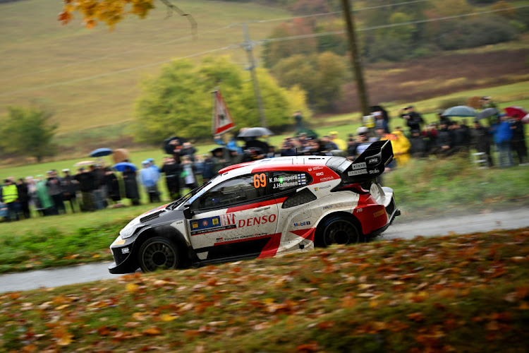 Rovanpera won all three of the morning stages, taking advantage of being first on the roads with less mud to deal with, and he won one more in the afternoon.