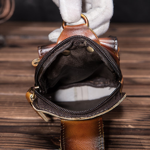 Title 6, Mens hook small waist bag for secure and conve...