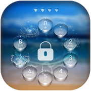 Circle Water Drop Lock Screen  Icon