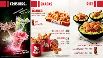 KFC menu 