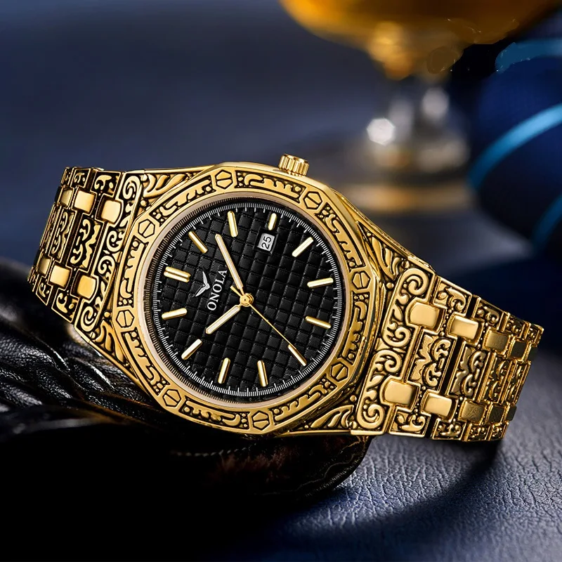 Title 3, Waterdicht herenhorloge met stalen band. Duurza...